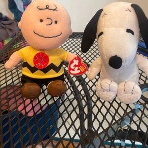 Peanuts TY collectibles (x3)